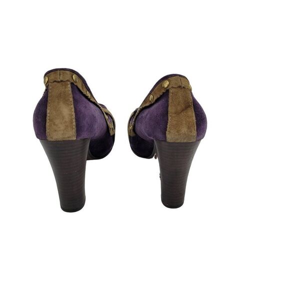 Naughty Monkey Heels Pumps Leather Purple Pirate Witchcore Goblincore 8.5 - Picture 6 of 13